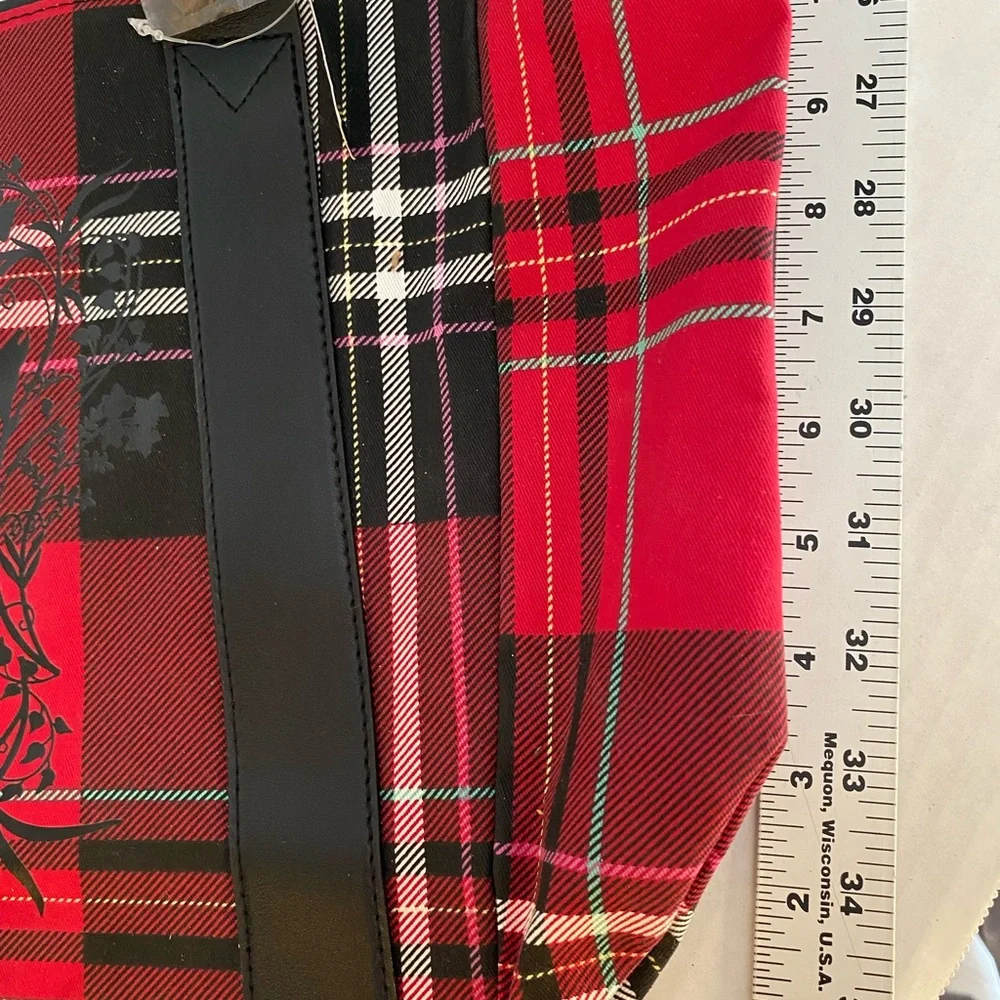 Victoria’s Secret Tote Bag Red Black New - Picture 15 of 16